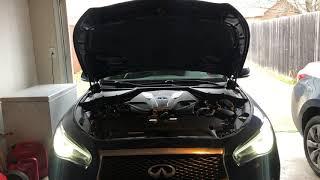 Infiniti Q50 Red Sport AMS Red Alpha Cold Air Intakes