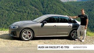 Audi A4 45 TFSI Facelift 2019 Review Test Fahrbericht