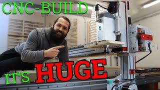 I built a HUGE CNC ROUTER for woodworking  CNC build kit 4x8 1.25 by 2.5m