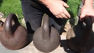 ОБЗОР РЕДКОЙ ИНТЕРЕСНОЙ ГИРИ 2 ПУДА REVIEW OF RARE INTERESTING 2 PUDS KETTLEBELL