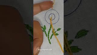 Amazing Flower Hand Embroidery Designs  Very Easy Bullion Knot stitch Flower Embroidery Tutorial