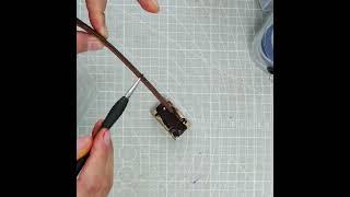 Lets paint the edges of the leather watch strap with Babu