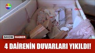 Duvar beşiğin üzerine yıkıldı