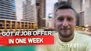 How to get a QA Job in ONE week TESTPRO Success Story