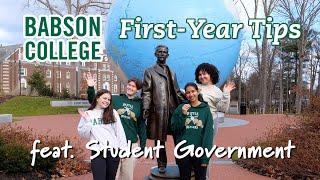 Babson College First-Year Tips feat. Student Government
