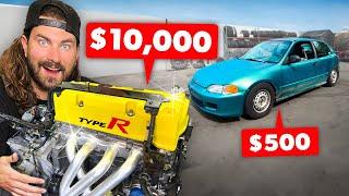 We Put a $10000 Engine in our $500 Civic