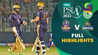 Full Highlights  Quetta Gladiators vs Karachi Kings  Match 22  HBL PSL 8  MI2T