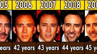 Nicolas Cage from 1980 to 2023