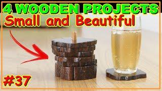 4 SMALL AND BEAUTIFUL WOODEN PROJECTS VIDEO #37 #woodworking #woodwork #joinery