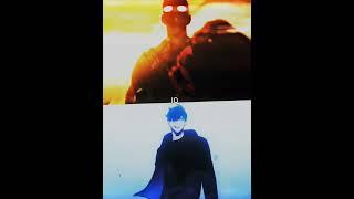 Saitama vs Sung Jin-Woo  #onepunchman #sololeveling #anime #youtubeshorts