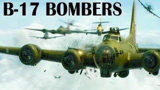 B-17 Flying Fortress Heavy Bombers Over Germany  1943  World War 2 Documentary