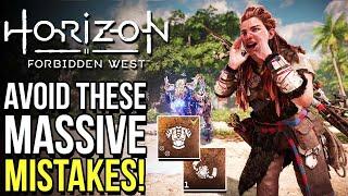 Horizon Forbidden West - 8 Massive Mistakes You Need To Stop Doing Right Now HFW Tips & Tricks