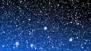 10 Hours Snow Falling Video & Audio BLUE BG HD SlowTV