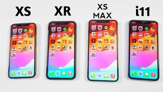 iPhone Xs Vs Xr Vs Xs Max Vs iPhone 11 - iOS 17 SPEED TEST