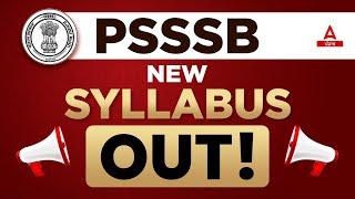PSSSB New Syllabus 2023  PSSSB New Syllabus  Know Full Details