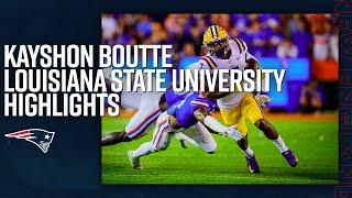 Kayshon Boutte College Highlights LSU WR  New England Patriots 2023 NFL Draft Pick