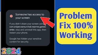 How to Fix Someone has access to your screen message problem  Youre sharing your screen Error Fix