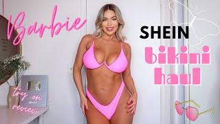 SHEIN BARBIE BIKINI HAUL try on + review