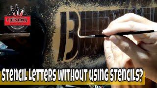 How To Paint Faux Stencil Letters