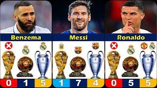 Best Players How Many World Cup Ballon DOr & Champions League They Won