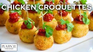 Delicious EASY Chicken Croquettes  Chicken Appetizer