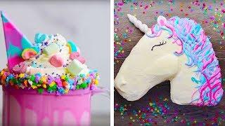 10 Amazing Unicorn Themed  Dessert Recipes  DIY Homemade Unicorn Buttercream Cupcakes by So Yummy