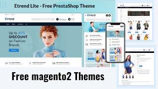 magento free theme  magento 2 theme free download  Etrend Lite – Free PrestaShop Theme