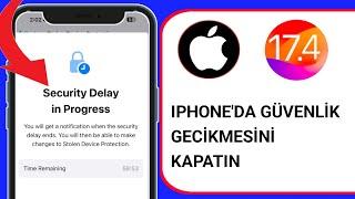 iPhoneda Güvenlik Gecikmesi Nasıl Kapatılır 2024  Remove Security Daley in Progress in iphone