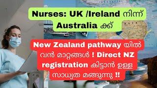 New Zealand Pathway stop ആവുന്ന ലക്ഷണം Huge changes  UK Ireland nurses NZ pathway to Australia