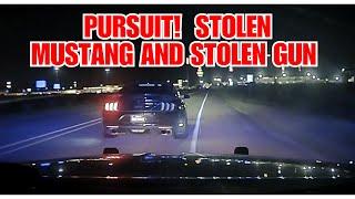 Arkansas State Police PIT  TVI Maneuver on stolen Ford Mustang with stolen weapon #pursuit #chase