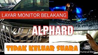 Rear Monitor Screen - Rear Seat Entertainment Alphard No Sound Exit  Alphard RSE
