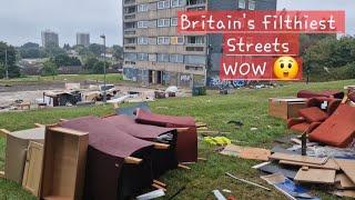 Britains Filthiest Streets ️User Dens Next To Play Areas  Rough Parts Of Birmingham