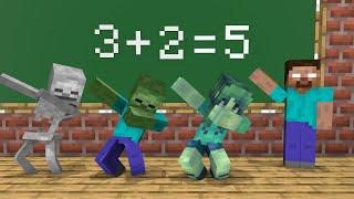 Who is the best at math in ? - Funny Minecraft Animation