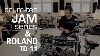 drum-tec Jam series electronic drums performance with Roland TD-11 sound module