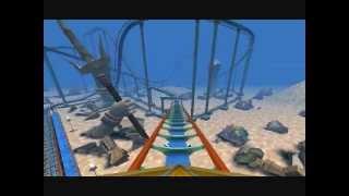 Sunked Atlantis Coaster - Roller Coaster Tycoon 3 - Underwater Hyper Twister Coaster