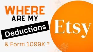 How to find Etsy Deductions and form 1099-K for Etsy sellers 2023