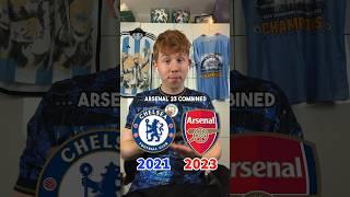 Chelsea 2021 vs Arsenal 2023 Combined XI  #shorts