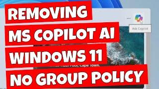 Disable Microsoft COPILOT Without Group Policy Editor