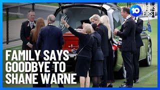 Shane Warne Farewelled At Private Funeral  10 News First