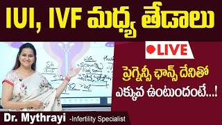 IUI IVF మధ్య తేడాలు  Difference Between IUI and IVF In Telugu  Mythri Sri Fertility Centre