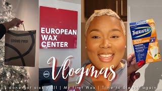 VLOGMAS EP 14MY FIRST TIME GETTING WAXED TIME TO BLEACH MY HAIR AGAIN I GOT SICK   BetheBeat