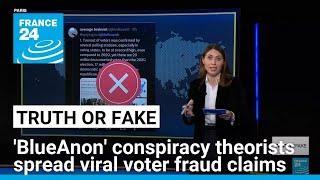 BlueAnon conspiracy theorists spread viral voter fraud claims after Trump victory • FRANCE 24