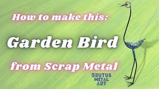 Spring is coming Time to make a metal art Bird Garden Sculpture