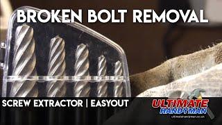 Screw extractor  easyout  broken bolt removal