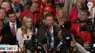 Eric Trump nominates father Donald Trump for president at 2024 RNC as delegate from Florida