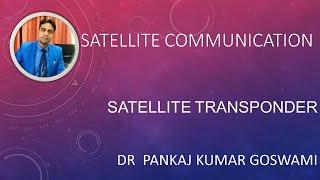 How Satellite Transponder works ?