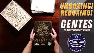 Gentes Deluxified  Unboxing and Reboxing  Tasty Minstrel Games and Folded Space