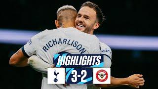 TOTTENHAM HOTSPUR 3-2 BRENTFORD  PREMIER LEAGUE HIGHLIGHTS  CRAZY DRAMA IN NORTH LONDON