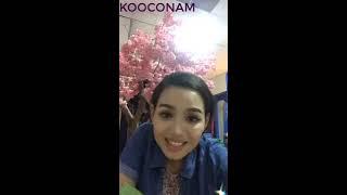 Ca sĩ Hiền Trang live stream chia sẻ cảm nhận về KOOCONAM