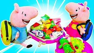 Что положить в чемодан? Пеппа собирается в путешествие Видео для детей про игрушки Свинка Пеппа